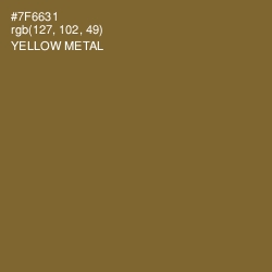 #7F6631 - Yellow Metal Color Image